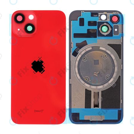 Apple iPhone 14 - Sticlă pentru carcasa din spate cu piese mici (Red)