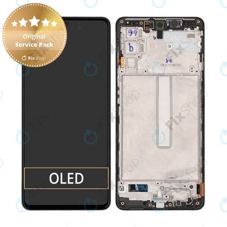 Samsung Galaxy M52 5G M526B - Ecran LCD + Sticlă Tactilă + Ramă (Black) - GH82-27091A, GH82-27094A Genuine Service Pack