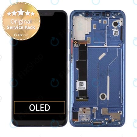 Xiaomi Mi 8 - Ecran LCD + Sticlă Tactilă + Ramă (Blue) - 561010006033 Genuine Service Pack