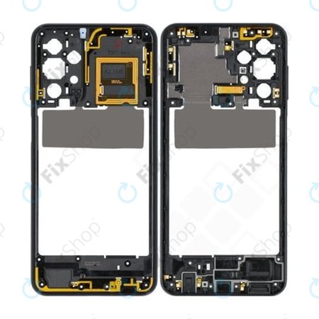 Samsung Galaxy A23 A236B - Ramă Mijlocie (Awesome Black) - GH98-47823A Genuine Service Pack