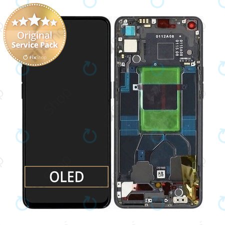 Oppo Reno 6 5G CPH2251 - Ecran LCD + Sticlă Tactilă + Ramă (Stellar Black) - 4907749 Genuine Service Pack