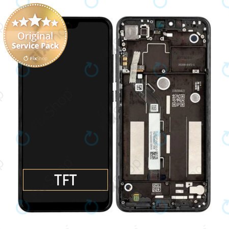 Xiaomi Mi 8 Lite - Ecran LCD + Sticlă Tactilă + Ramă (Black) - 560110002033 Genuine Service Pack