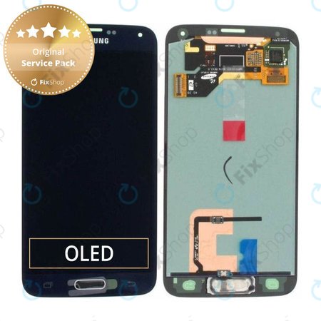 Samsung Galaxy S5 G900F - Ecran LCD + Sticlă Tactilă (Charcoal Black) - GH97-15959B, GH97-15734B Genuine Service Pack