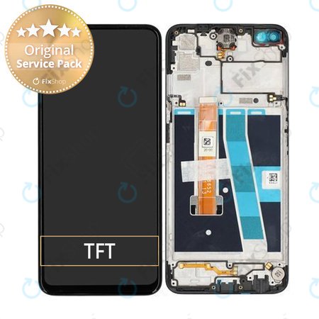 Oppo A52 - Ecran LCD + Sticlă tactilă + Ramă (Black) - O-4904028 Genuine Service Pack