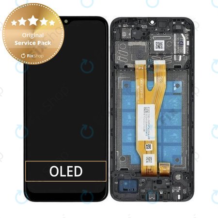 Samsung Galaxy A03 Core A032F - Ecran LCD + Sticlă Tactilă + Ramă (Black) - GH81-21711A Genuine Service Pack