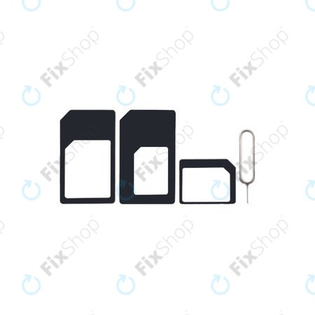 SIM Adaptor 3 în 1 (NanoSIM, MicroSIM, MiniSIM) + Deschizător de Soclu SIM