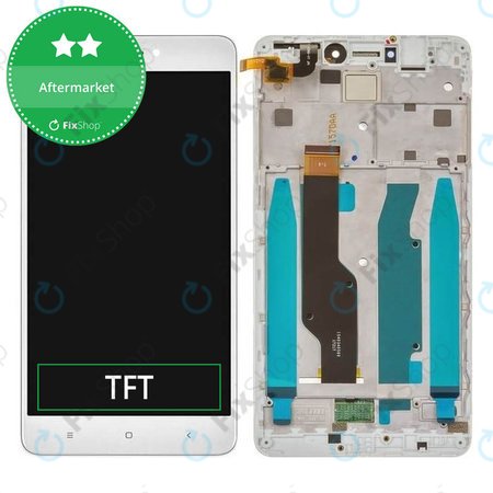 Xiaomi Redmi Note 4 SD Global, Redmi Note 4X - Ecran LCD + Sticlă Tactilă + Ramă (White) TFT