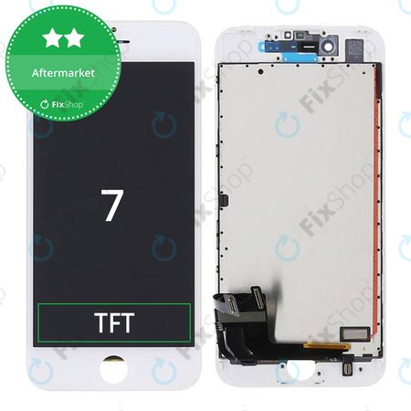 Apple iPhone 7 - Ecran LCD + Sticlă Tactilă + Ramă (White) TFT