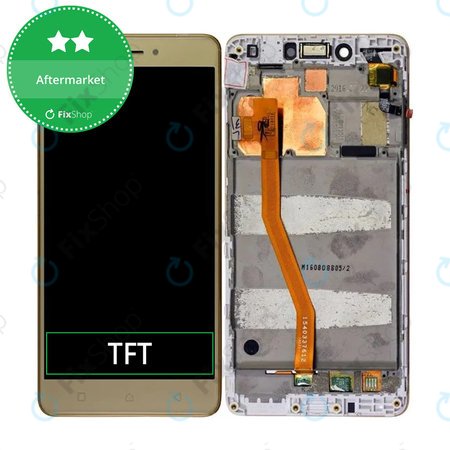 Lenovo K6 Note K53a48 - Ecran LCD + Sticlă Tactilă + Ramă (Gold) TFT