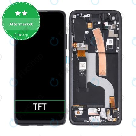 Asus Zenfone 8 ZS590KS - Ecran LCD + Sticlă Tactilă + Ramă (Obsidian Black) TFT