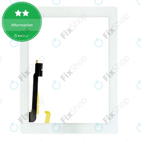 Apple iPad 3, iPad 4 - Sticlă Tactilă + Buton Acasă (White)