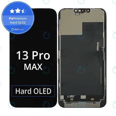 Apple iPhone 13 Pro Max - Ecran LCD + Sticlă Tactilă + Ramă Hard OLED FixPremium