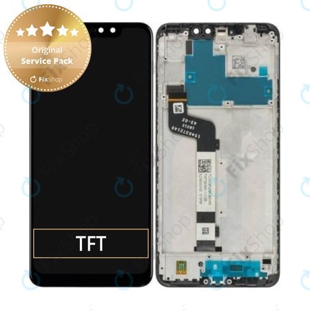 Xiaomi Redmi Note 6 Pro - LCD + Sticlă Tactilă + Ramă (Black) - 5606100640C7 Genuine Service Pack