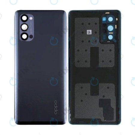 Oppo Reno 4 Pro - Carcasă Baterie (Space Black) - 4904741 Genuine Service Pack