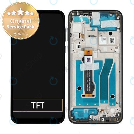 Motorola Moto G8 Plus - Ecran LCD + Sticlă Tactilă + Ramă (Dark Blue) - 5D68C15528 Genuine Service Pack