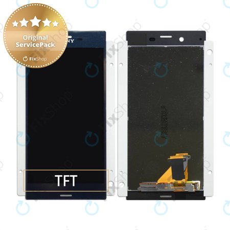 Sony Xperia XZ F8331 - Ecran LCD + Sticlă Tactilă (Forest Blue) - 1304-9085 Genuine Service Pack