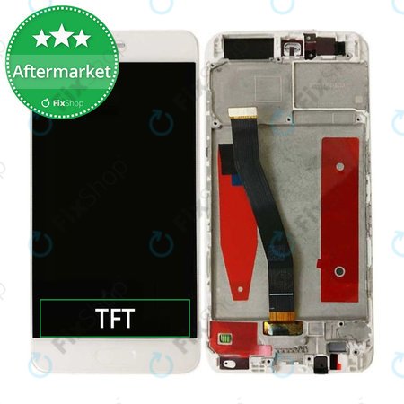 Huawei P10 - Ecran LCD + Sticlă Tactilă + Ramă (White) TFT