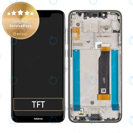 Nokia 5.1 Plus - Ecran LCD + Sticlă Tactilă + Ramă (Night black) - 20PDABW0002 Genuine Service Pack