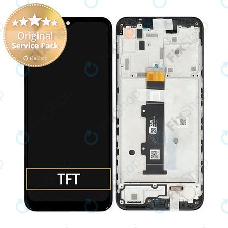 Motorola Moto G30 XT2129 - Ecran LCD + Sticlă Tactilă + Ramă (Phantom Black) - 5D68C18187 Genuine Service Pack