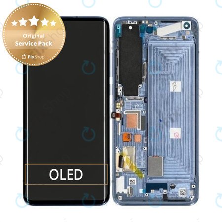 Xiaomi Mi 10 - Ecran LCD + Sticlă Tactilă + Ramă (Twilight Grey) - 56000500J200 Genuine Service Pack