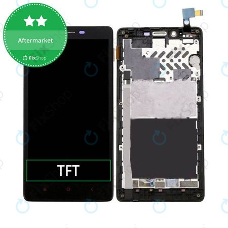 Xiaomi Redmi Note 4G - Ecran LCD + Sticlă Tactilă + Ramă (Black) TFT