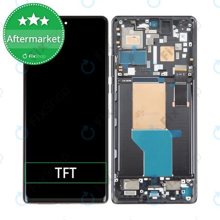 Motorola Edge 30 Ultra XT2241 - Ecran LCD + Sticlă Tactilă + Ramă (Interstellar Black) TFT