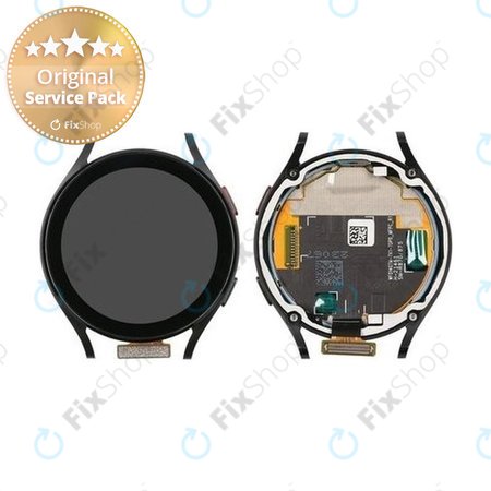 Samsung Galaxy Watch 4 44mm R870 R875 - Ecran LCD + Sticlă Tactilă + Ramă (Black) - GH97-26410A Genuine Service Pack