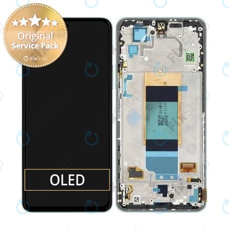 Xiaomi Poco F4 5G 22021211RG, 22021211RI - Ecran LCD + Sticlă Tactilă + Ramă (Nebula Green) - 56000JL11R00 Genuine Service Pack