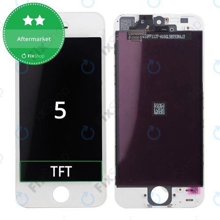 Apple iPhone 5 - Ecran LCD + Sticlă Tactilă + Ramă (White) TFT