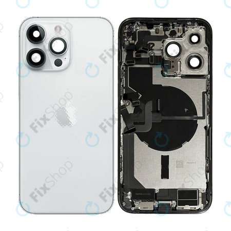 Apple iPhone 14 Pro Max - Carcasă Spate cu Piese Mici (Silver)