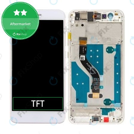 Huawei P10 lite - Ecran LCD + Sticlă Tactilă + Ramă (Pearl White) TFT