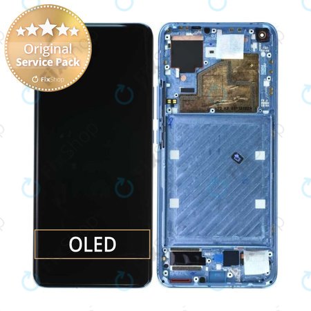 Xiaomi Mi 11 - Ecran LCD + Sticlă Tactilă + Ramă (Horizon Blue) - 56000500K200 Genuine Service Pack