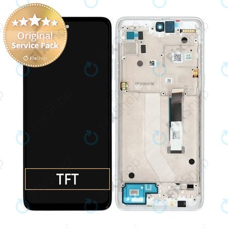 Motorola Moto G 5G XT2113 - Ecran LCD + Sticlă Tactilă + Ramă (Frosted Silver) - 5D68C17617, 5D68C17747 Genuine Service Pack