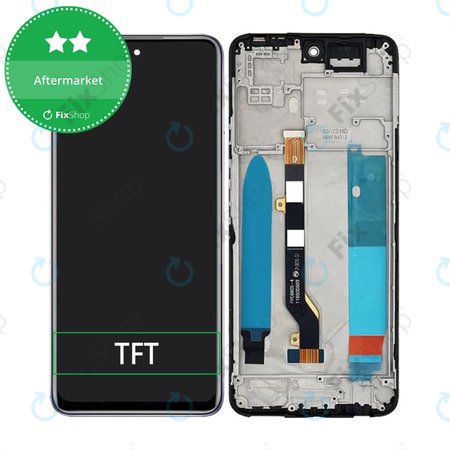 Infinix Hot 11S NFC - Ecran LCD + Sticlă Tactilă + Ramă (Polar Black) TFT