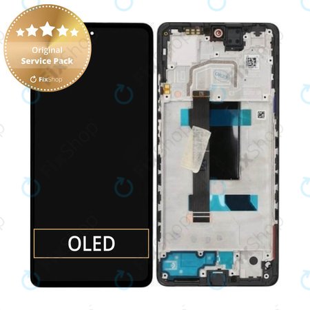 Xiaomi Redmi Note 12 Pro 5G - Ecran LCD + Sticlă Tactilă + Ramă (Midnight Black) - 5600010M1600 Genuine Service Pack