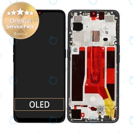 Oppo Find X2 Lite - Ecran LCD + Sticlă Tactilă + Ramă (Moonlight Black) - 4903624 Genuine Service Pack