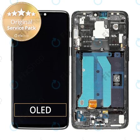 OnePlus 6 - Ecran LCD + Sticlă Tactilă + Ramă (Mirror Black) - 2011100029 Genuine Service Pack