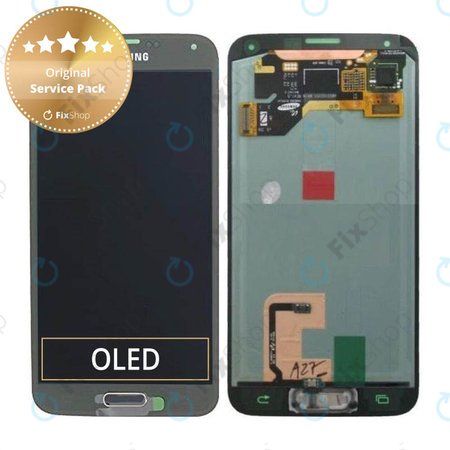 Samsung Galaxy S5 G900F - Ecran LCD + Sticlă Tactilă (Copper Gold) - GH97-15959D, GH97-15734D Genuine Service Pack