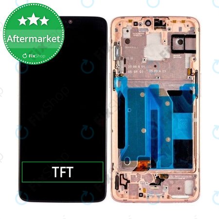 OnePlus 6 - Ecran LCD + Sticlă Tactilă + Ramă (Rose Gold) TFT