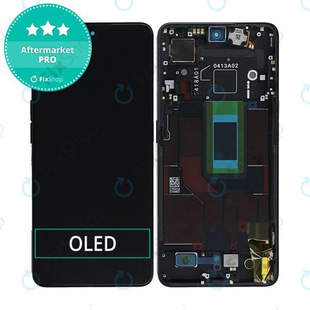 Oppo Reno 8 Pro CPH2357 - Ecran LCD + Sticlă Tactilă + Ramă (Glazed Black) OLED