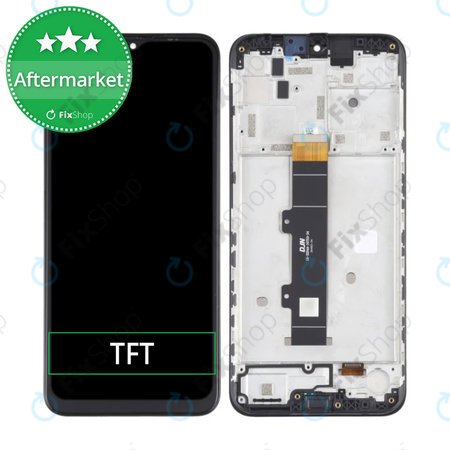 Motorola Moto G30 XT2129 - Ecran LCD + Sticlă Tactilă + Ramă (Phantom Black) TFT