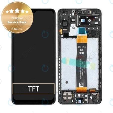 Samsung Galaxy A13 5G A136B - Ecran LCD + Sticlă Tactilă + Ramă (Black) - GH82-29077A, GH82-29078A Genuine Service Pack