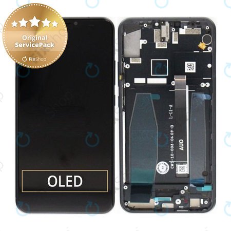 Asus Zenfone 5z ZS620KL - Ecran LCD + Sticlă Tactilă + Ramă (Midnight Blue) - 90AZ01R1-R20010 Genuine Service Pack