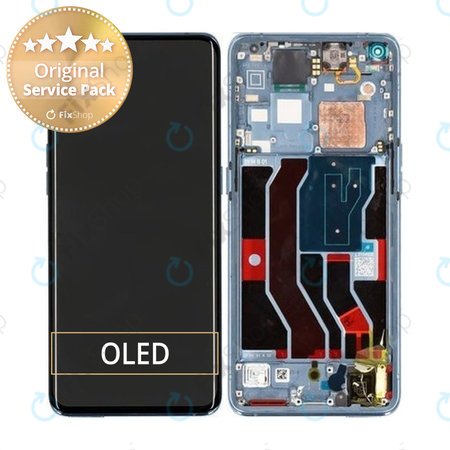 Oppo Find X3 Pro - Ecran LCD + Sticlă Tactilă + Ramă (Blue) - 4906613 Genuine Service Pack