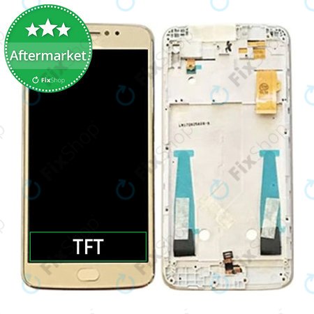 Motorola Moto E4 Plus XT1771 - Ecran LCD + Sticlă Tactilă + Ramă (Gold) TFT