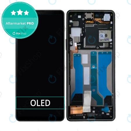 Sony Xperia 10 V - Ecran LCD + Sticlă Tactilă + Ramă (Black) OLED