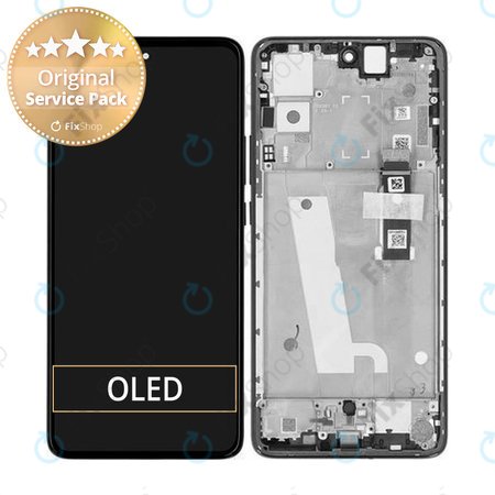 Motorola Edge 30 XT2203 - Ecran LCD + Sticlă Tactilă + Ramă (Black) - 5D68C20584 Genuine Service Pack