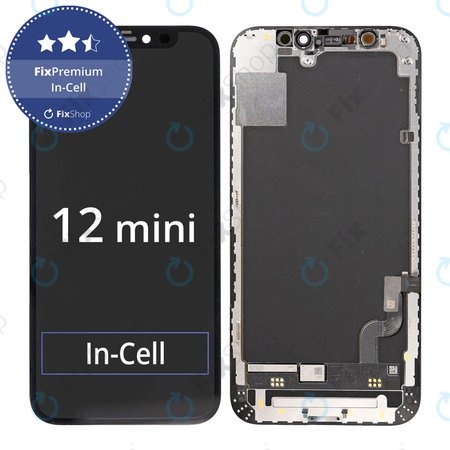 Apple iPhone 12 Mini - Ecran LCD + Sticlă Tactilă + Ramă In-Cell FixPremium