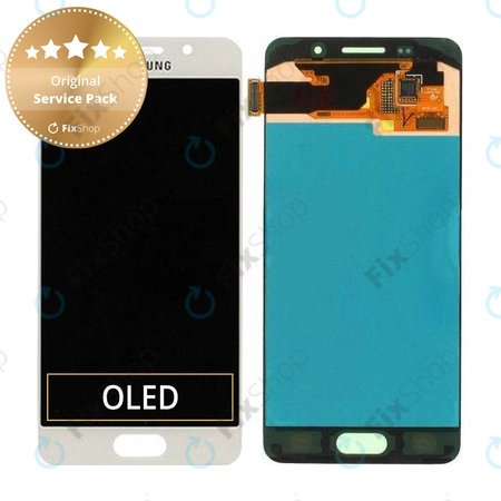 Samsung Galaxy A3 A310F (2016) - Ecran LCD + Sticlă Tactilă (White) - GH97-18249A Genuine Service Pack