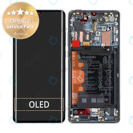 Huawei P30 Pro - Ecran LCD + Sticlă Tactilă + Ramă + Baterie (Mystic Blue) - 02353DGJ Genuine Service Pack